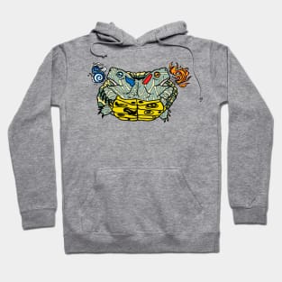 Two Headed Slider Turtle, Two Heads are better than one! Hoodie